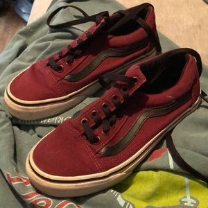Maroon vans
